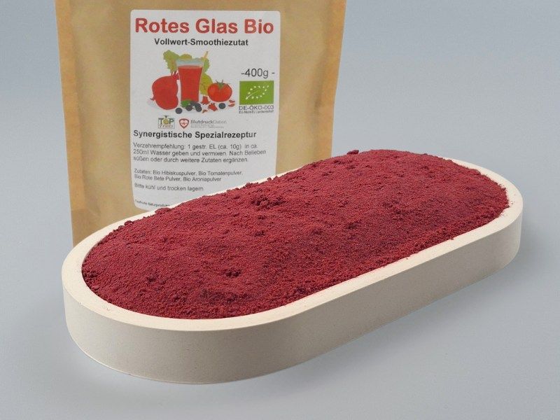 ROTES GLAS Smoothie-Pulvermischung, bio, 400g - Spezialrezeptur reich an Antioxidantien