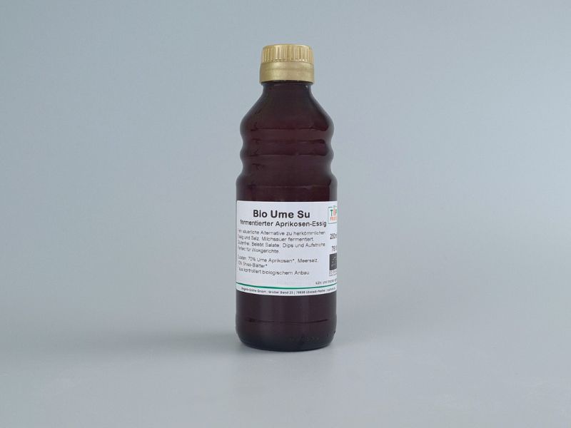 Ume Su, bio kbA, 250ml Flasche, milchsauer fermentierter Aprikosen-Essig